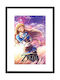 Walls Cadru Pentru Copii Princess Zelda Cu Ramă Neagră Din Lemn Cu Iluminare 30x40cm