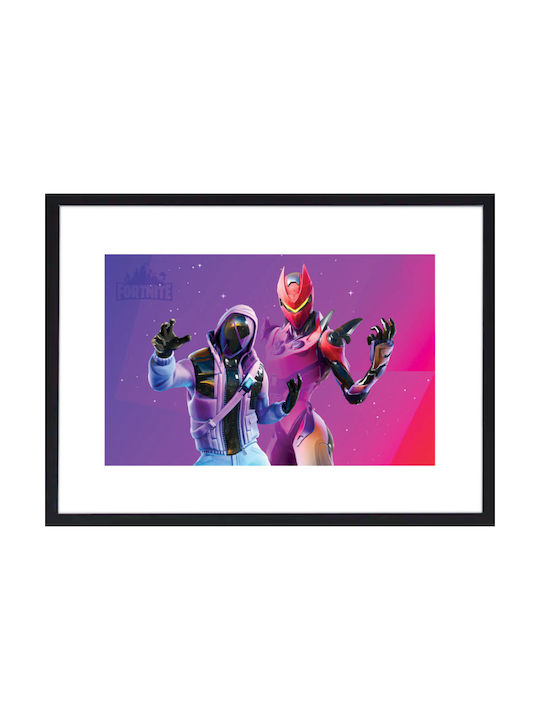 Walls Kids Framed Wall Painting Danger Zone Fortnite 30x20cm