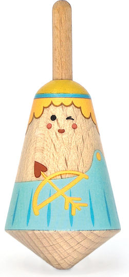 Svoora Wooden Top Greek Mythological Figure Eros