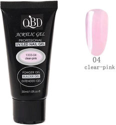 QBD Acrygel Гел за изкуствени нокти 04 Clear Pi...