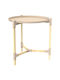 Rund Beistelltisch Beige L46xB46xH53cm