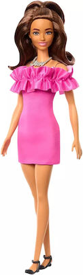 Barbie Fashionista Ruffled Pink Dress Păpușă pentru 3++ Ani