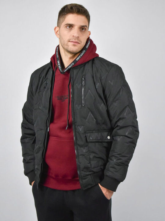 Urbane Fashion Jacke Bomber Schwarz
