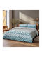 Beauty Home Set Pătură Supraînălțată 220x240 cm Albastru Petrol 12186PMYD 3 Bucăți