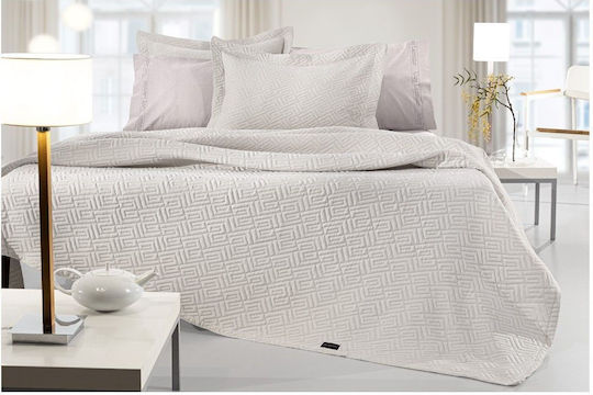 Guy Laroche Pique Double Blanket 245x260cm Natural
