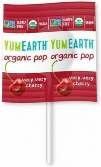 YumEarth Lollipops with Flavor Very Very Cherry