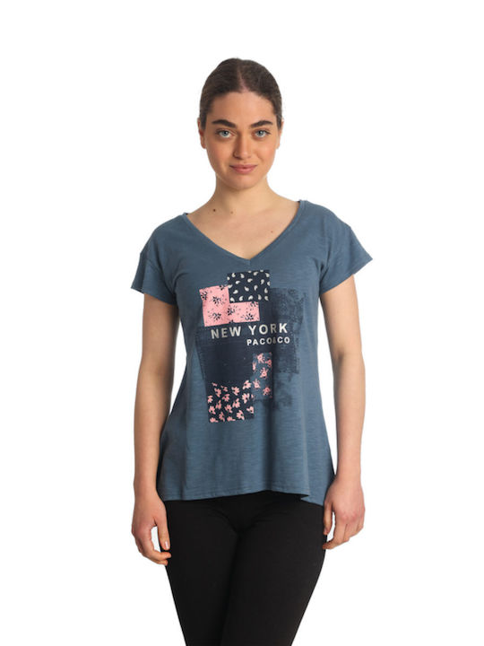 Paco & Co Women's T-shirt with V Neck Raf