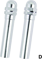 Autoline D Car Door Decorative Locks in Silver Color