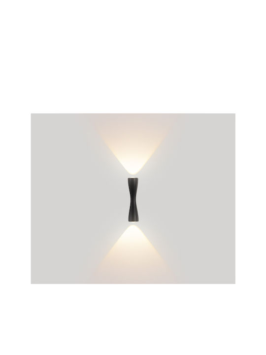 Luma Wall-Mounted Outdoor Light LED IP54 with Warm White Light Double Beam