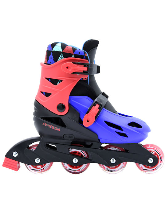 Αθλοπαιδιά 002.1083 Kids Adjustable Inline Rollers Multicolour Red/Black/Blue