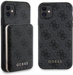 Guess Set Gubpm5n614gemgk iPhone 11 6.1" Hard Case + Powerbank 5000mAh Magsafe Black 4g Metallic Logo Guess Set Gubpm5n614gemgk iPhone 11 6.1" Hard Case + Powerbank 5000mAh Magsafe Black 4g Metallic Logo