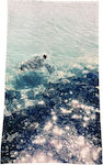 Prosop de Plajă Albastră 90x152cm.