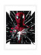 Walls Kids Wall Art Spiderman Venom Wooden Framed 50x70cm