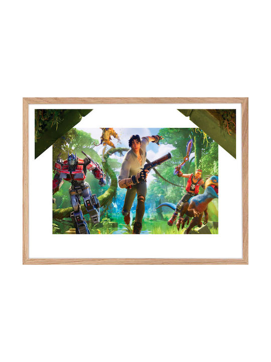 Walls Kids Framed Wall Painting Fortnite Battle Royale 70x50cm