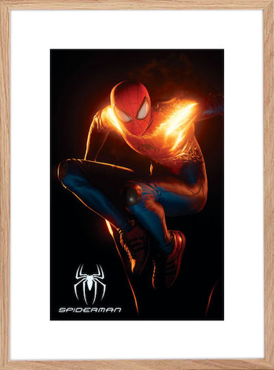 Walls Kids Framed Wall Painting Litghning Spiderman 20x30cm
