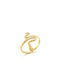 Women's Gold Ring K14 585° Snake