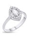 Ring Facad'oro White Gold K14 Zircon Ri-000818