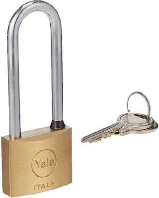 Yale Padlock Λουκέτο Μακρύλαιμο με Κλειδί 6.3mm