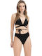 Menippe Bikini Τριγωνάκι Μαύρο