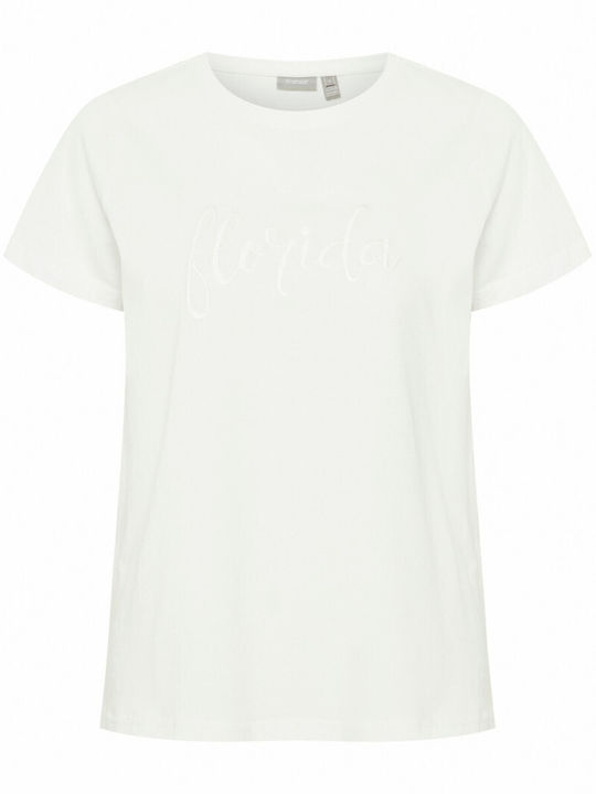 Fransa Women's T-shirt White