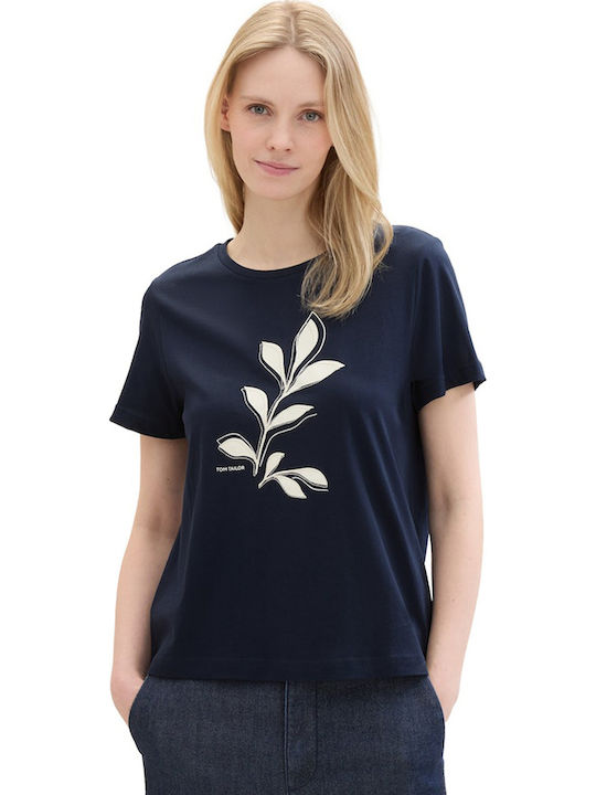 Tom Tailor Women's Blouse Real Navy Blue