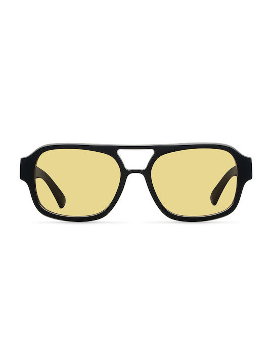 Meller Shipo Sunglasses with Black Plastic Frame and Yellow Lens SP-TUTSUN