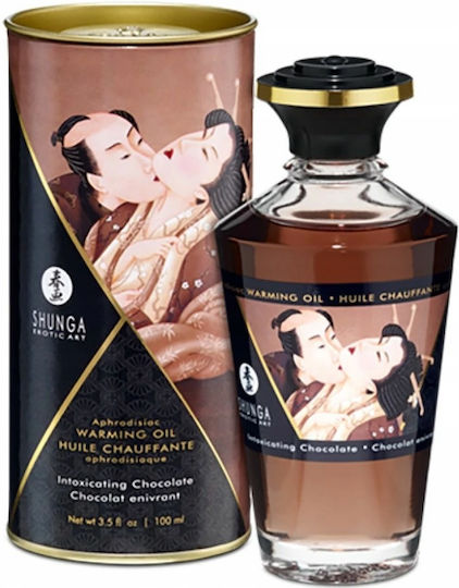 Shunga Aphrodisiac Warming Massageöl mit Duft Schokolade 100ml