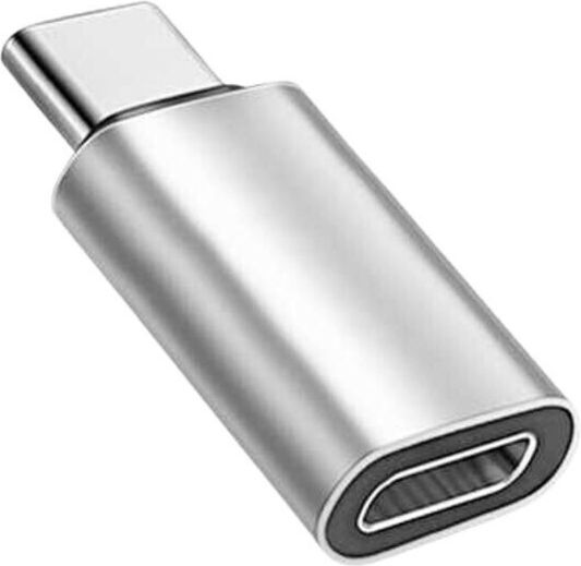 Adaptor de încărcare rapidă tip Lightning Type-c redare muzică transfer de date 5a argintiu