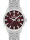 Beverly Hills Polo Club Men's Watch Battery with Silver Metal Bracelet