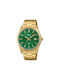 Casio Collection Watch Battery with Green Metal Bracelet