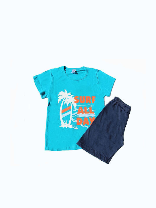 Happy Touch Kids Summer Turquoise Pajamas