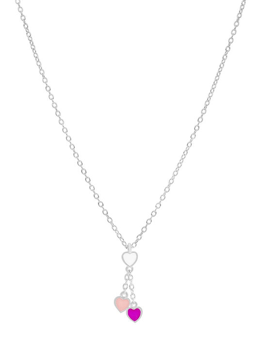 Marea Kinderhalskette Herz aus Silber mit Kette D03607/AG