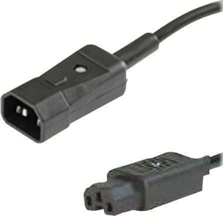 10a C14-C15 Netzkabel 2m Schwarz 19.07.1297