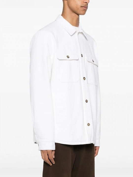 A.P.C. Ανδρικό Πουκάμισο Overshirt Μακρυμάνικo Βαμβακερό Λευκό