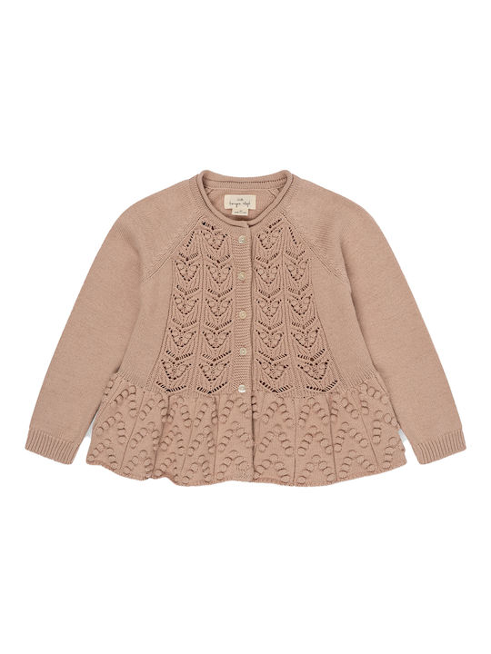 Konges Slojd Cardigan pentru copii Tricotat PIERSICĂ BLUSH