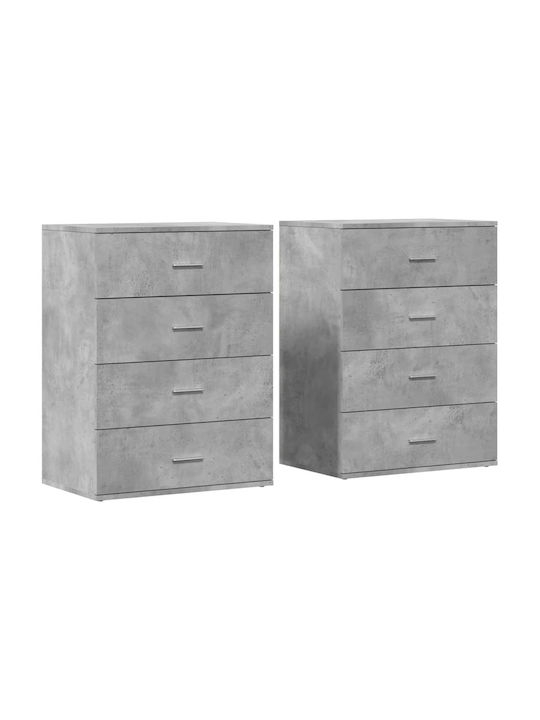 Sideboard Wooden Grey 60x39x80cm