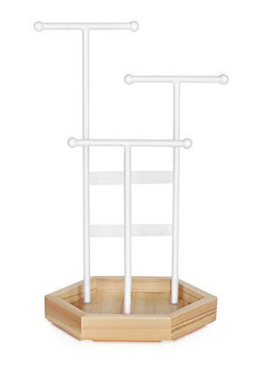 Songmics Stand Metalic Alb 20.5x18x36cm