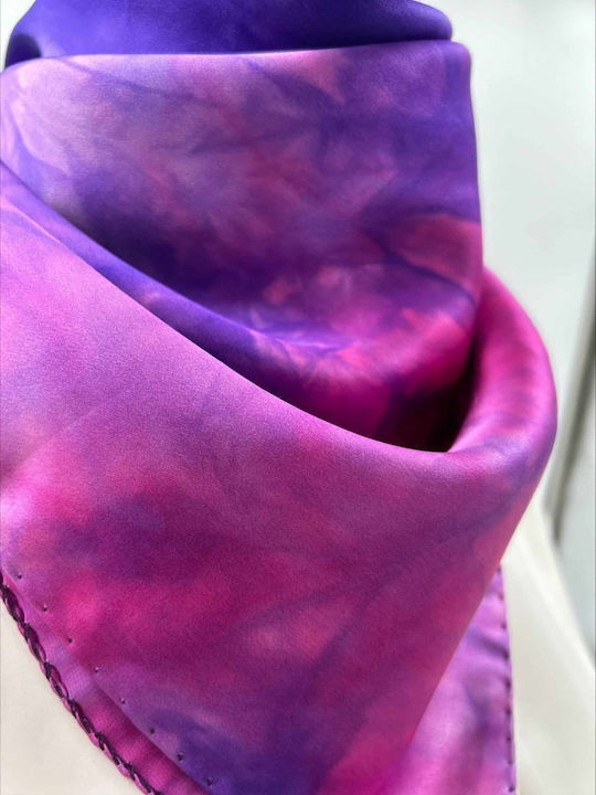 Women's Silk Scarf Purple