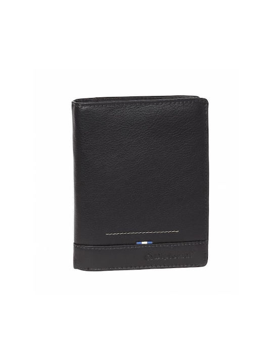 Diplomat Men's Leather Wallet with RFID Black