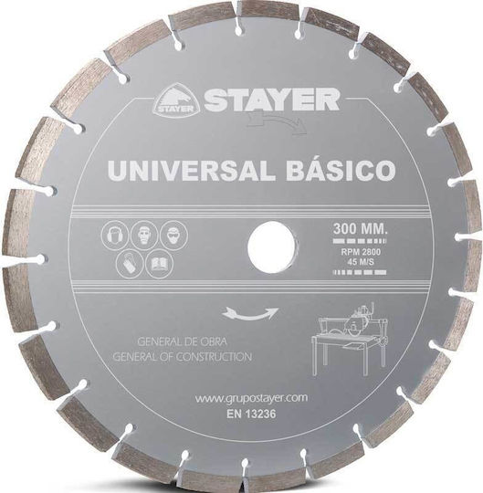 Stayer Universal Δίσκος Κοπής Δομικών Υλικών 230mm