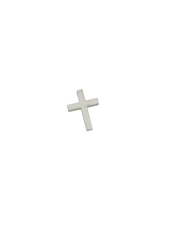 Dimiourgiko Vildiridis Men's White Gold Cross 14K