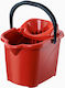 Planet Mop Bucket Plastic Capacity 15lt Red