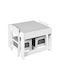 Kids Table Set with White Wooden Chairs
