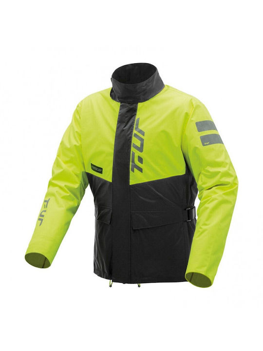 T.ur Jachetă impermeabilă pentru motociclete pentru bărbați Fluo/Black