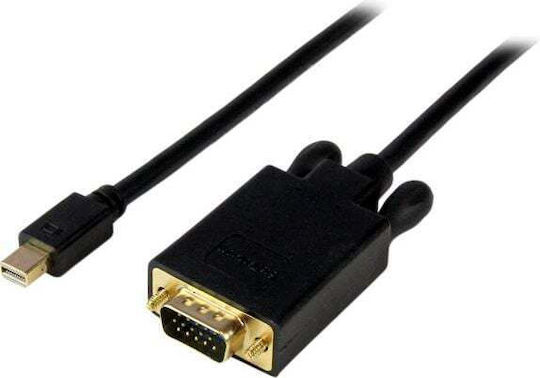 StarTech Кабел mini DisplayPort мъжки - VGA мъжки 3м Черен (MDP2VGAMM10B)