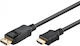 Goobay Cable DisplayPort male - HDMI male 1m Bl...