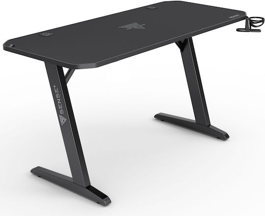 Γραφείο Gaming 140x60εκ. Czarne