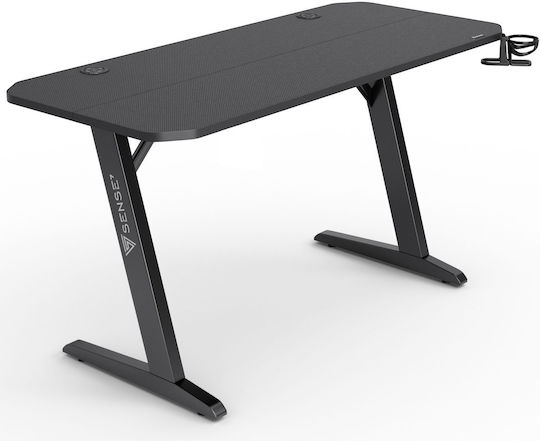 Γραφείο Gaming 140x60εκ. Czarne