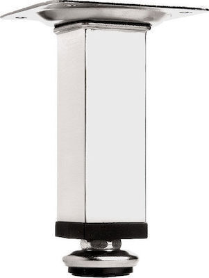 Ai45 Metallic Furniture Leg 25x25x8cm Matte Nickel