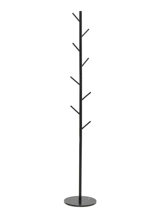 Pakketo Metallic Coat Rack Black Fori 30x30x173cm